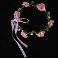 thumbnail image 5 of KAKOWELY 4 diademas iluminadas con flores y corona para mujer, ideal para cumpleaños, 5 of 5