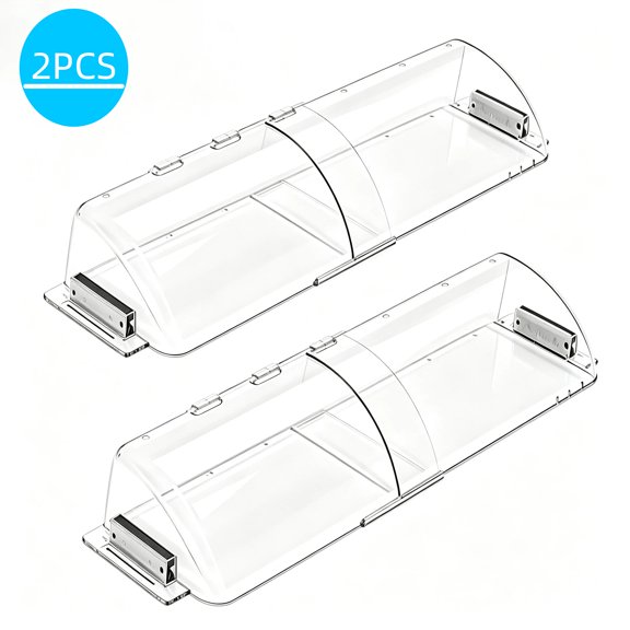 WLGJL 2 pack Plastic Air & Heat Deflector for Vents, Sidewalls and Ceiling Registers, Adjustable from 9" to 15.5"