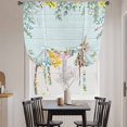 thumbnail image 3 of Easter Balloon Curtains for Living Room/French Door, Spring Rabbit Tail Eggs Eucalyptus Leaves Wood Tie Up Curtains 63 Inch Length Energy Saving Kitchen Curtains Shades for Windows 42"x63", 3 of 8