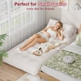 thumbnail image 4 of Mr IRONSTONE 3 in 1 Folding Sofa Bed, Convertible Sleeper Chair with Pillow, Corduroy Memory Foam Floor Sofa Lounge Chair for Living Room Dorm, White, 4 of 8