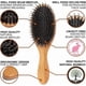 thumbnail image 3 of Natural Bristle Hair Brush for Women and Men, Detangling Hairbrush, Styling Tool, 3 of 5