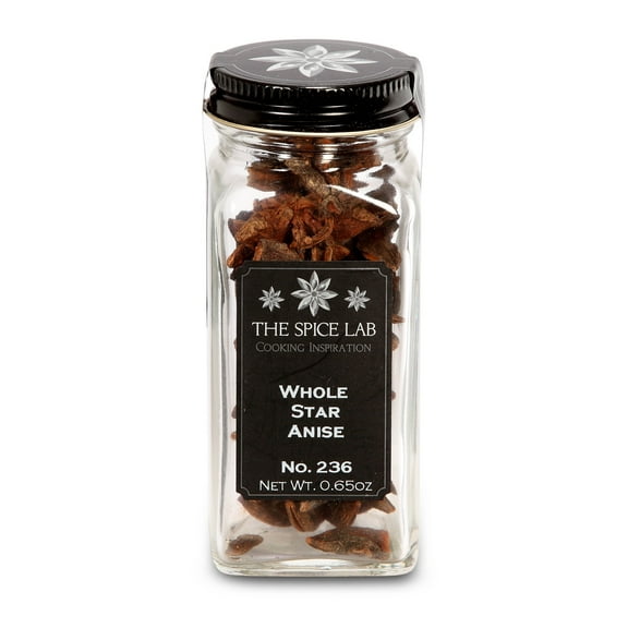 The Spice Lab Whole Star Anise - French Jar - All Natural Kosher Non GMO Gluten Free - 5236