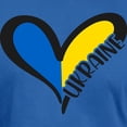 thumbnail image 3 of CafePress - Love Ukraine Heart T Shirt - Men's Fitted T-Shirt, 3 of 4