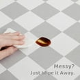 thumbnail image 6 of Checkered Cat Food Mat for Pet Dog Feeting Mats,Pet Feeding Mat for Floor Non-Slip Waterproof, Super Absorbent Cat Bowl Mat, Easy to Clean Eco-Friendly Durable Pet Placemat 24x16in, 6 of 7