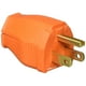 thumbnail image 1 of Enchufe de conexión a tierra naranja Leviton 3W101-OR de 2 polos y 3 hilos, 1 of 2