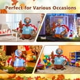thumbnail image 6 of Costway 5 FT Inflatable Thanksgiving Turkey Football Player holding Rugby w/Lights, 6 of 8