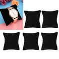 thumbnail image 5 of SHAR Velvet Jewelry Display Pillow Watch Bangle Bracelet Stand Holder Storage Organizer (Black), 5 of 5