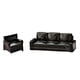thumbnail image 4 of 2 sofás para casa de muñecas, muebles para casa de muñecas, juego de simulación para casa de muñecas a escala 1/64 Negro, 4 of 9