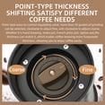 thumbnail image 5 of Leyfeng Coffee Grinder, Manual Coffee Bean Grinder, Capacity 25G with Ceramic Conical Burr, 30 Coarseness Settings, Portable Travel Espresso Coffee Hand Grinder with Hand Crank & Cleaning Brush, 5 of 8