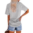 thumbnail image 6 of Anbech Heart Printed T-Shirt for Women Casual Colorful Graphic Hearts Tees Junior Girls Short Sleeve Tee Tops with Crew Neck, 6 of 10
