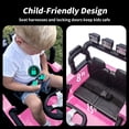 thumbnail image 6 of Outfunny 24V Kids Ride on Toy, Ride on Truck Electric Car for Kids with Remote Control, Bluetooth, Light Pink, 6 of 9