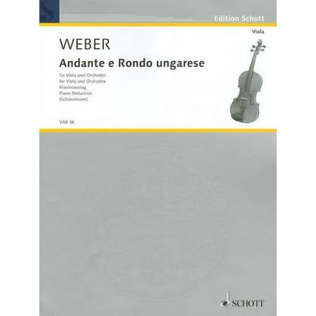 Andante and Rondo Ungarese: Viola and Piano, (Paperback)