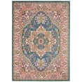 thumbnail image 2 of Nourison Passion Persian Teal Multicolor 3'9" x 5'9" Area Rug, (4x6), 2 of 8