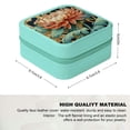 thumbnail image 2 of ZFLMY Flower Bird Art Nouveau Travel Jewelry Box for Mother's Day Gifts Green, 2 of 5