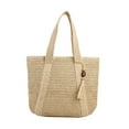 thumbnail image 4 of Women Shoulder Bag Stylish Casual Bohemian Tote Bag for Party Outdoor Spring Beige, 4 of 7