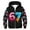 Black, variant on 67 shirt G'irls Cartoon Print Hooded Zip Up Jacket Long Sleeve Athletic Outerwear For K'ids Casual Sports Coat