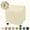Beige, variant on AIGIA 2 Pack Stretch Square Ottoman Stool Cover Furniture Protector for Bedroom Office Living Room Home Decor