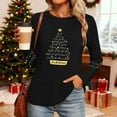 thumbnail image 3 of Christmas Shirts for Women Funny Merry Christmas Graphic T Shirts V Neck Long Sleeve Xmas Tops Blouse, 3 of 7