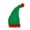 Color:Green plus red,Size,L, variant on All-match Parent-child Wool Hat Long Tail Christmas Elf Knit Hat Ear Protect for w/Pompom Winter for Xmas Halloween New