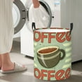 thumbnail image 4 of Goofa Retro Cover For Coffee Printed Circular Hamper,Laundry Basket with Handles,Storage Baskets Foldable,Large Capacity Laundry Hamper-Small, 4 of 8