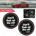 thumbnail image 4 of 2Pcs Universal Vehicle Bling Cup Holder Insert Coaster Silicone Anti Slip Crystal Rhinestone Car Coaster Car Interior Accessories, 4 of 8