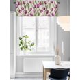 thumbnail image 5 of Kitchen Valances for Window, Vintage Farm Purple Tulips Light Filtering Rod Pocket Valance Curtain, Country Floral on Linen &nbsp;Short Curtains Window Topper for Bedroom Bathroom Living Room 60x18in, 5 of 8