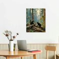 thumbnail image 3 of Nawypu  Black Bears in Forest Painting Canvas Wall Art Decor, Ivan Shishkin Artwork Pictures Print for Living Room Bedroom Office Decoration, 3 of 5