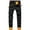 Black, variant on Mens Jeans Plus Velvet Composite Warm Jeans Straight Slim Padded Denim Trousers,28 Black