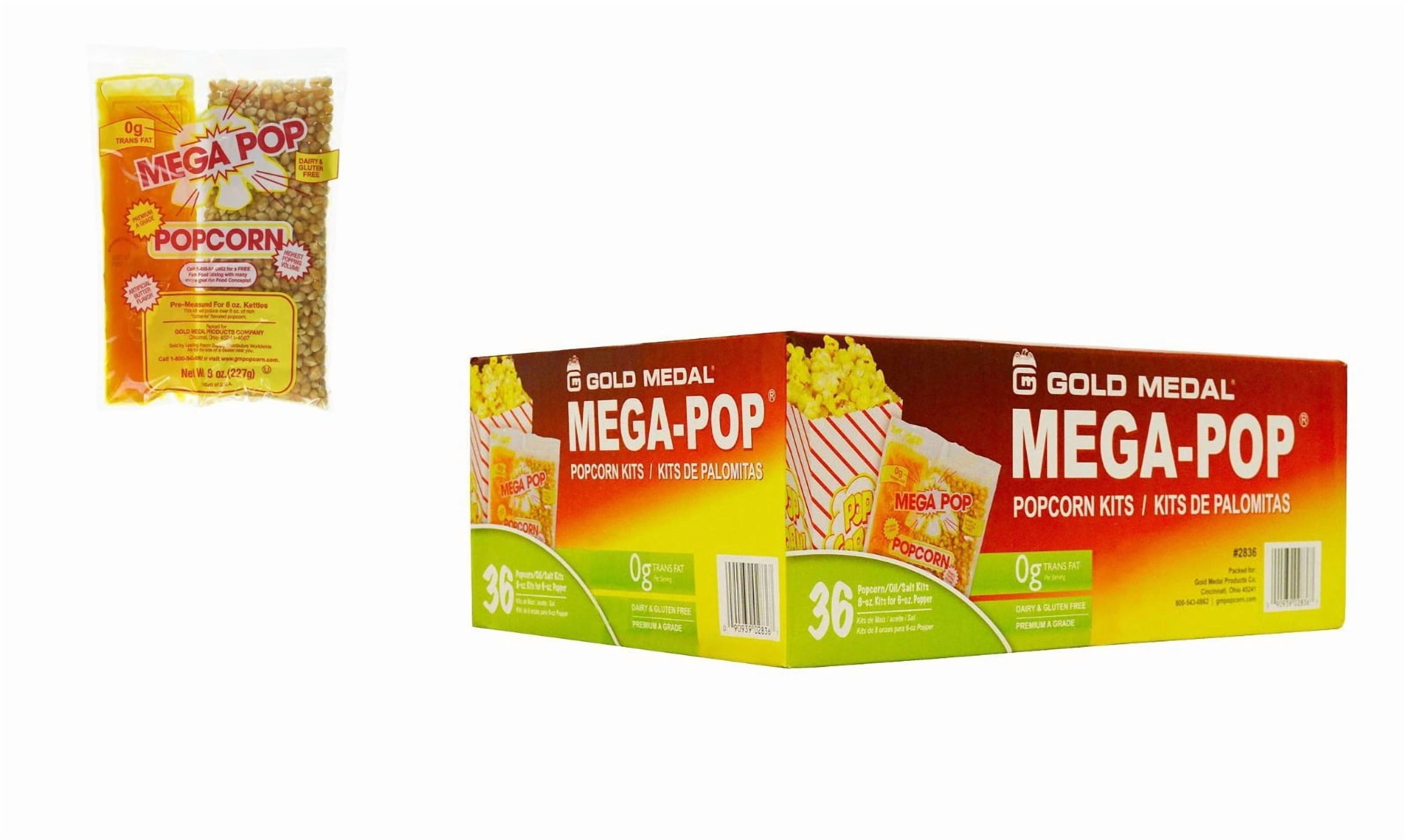 Perfectware 8oz Popcorn Portion Packs- Case of 36 Packs