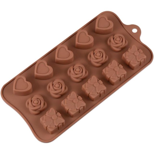 1 paquete de rosas, regalos, corazones, flores, cubitos de hielo, chocolate, jabón, molde de silicona para fiestas