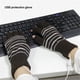 thumbnail image 3 of Guantes calefactados por USB Bling Bling medio dedo tamaño único, 3 of 10