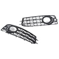 thumbnail image 4 of 2pcs Front Fog Light Grille Left Right 8P0807682 Glossy Black Replacement for A3 8P 2008‑2012, 4 of 8