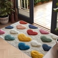 thumbnail image 5 of Tuvgenk Non Slip Bathroom Rugs Cute Red Bath Mat for Toilet Area Easy Care Fade Resistant Water Absorbent Heart Bathroom Floor Rug, 5 of 6