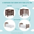 Dream On Me Naples 4in1 Convertible Mini Crib, Espresso