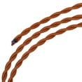 thumbnail image 1 of Unique Bargains Twisted Cloth Covered Wire 2 Core 18AWG 3.0m/9.84ft,Electrical Cable,Light Brown, 1 of 5