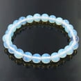 thumbnail image 2 of K-KED 10pcs 8mm Natural Gemstone Beads Stretchy Bracelet Agate Jade Crystal Healing-opal-7 1/2"(26pcs beads), 2 of 6