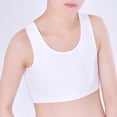 thumbnail image 6 of Tweang Chest Binders binder bras for women Comfortable Soft Tummy Control Bra Compression Bra Push Up Bralette Chest Shaper Binder Tank Top Corset Bra Bindfree Design Binding Bra Z2-White 5XL, 6 of 8