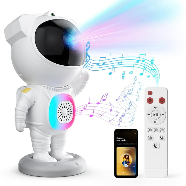 Proyector Astronaut Galaxy Jioote con altavoz Bluetooth y control remoto
