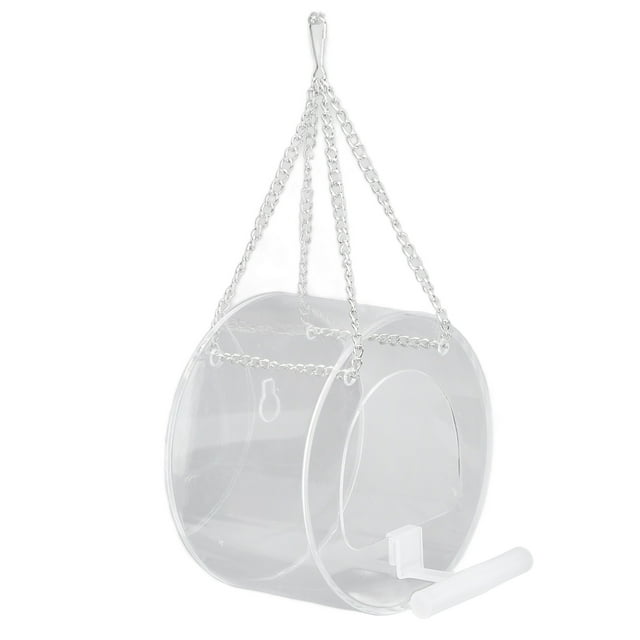Comederos Para Pájaros Transparentes, Fácil Instalación, Comederos Para Pájaros Resistentes Que Reducen El Desperdicio De Alimentos, Forma Redonda Decorativa Para Jardín