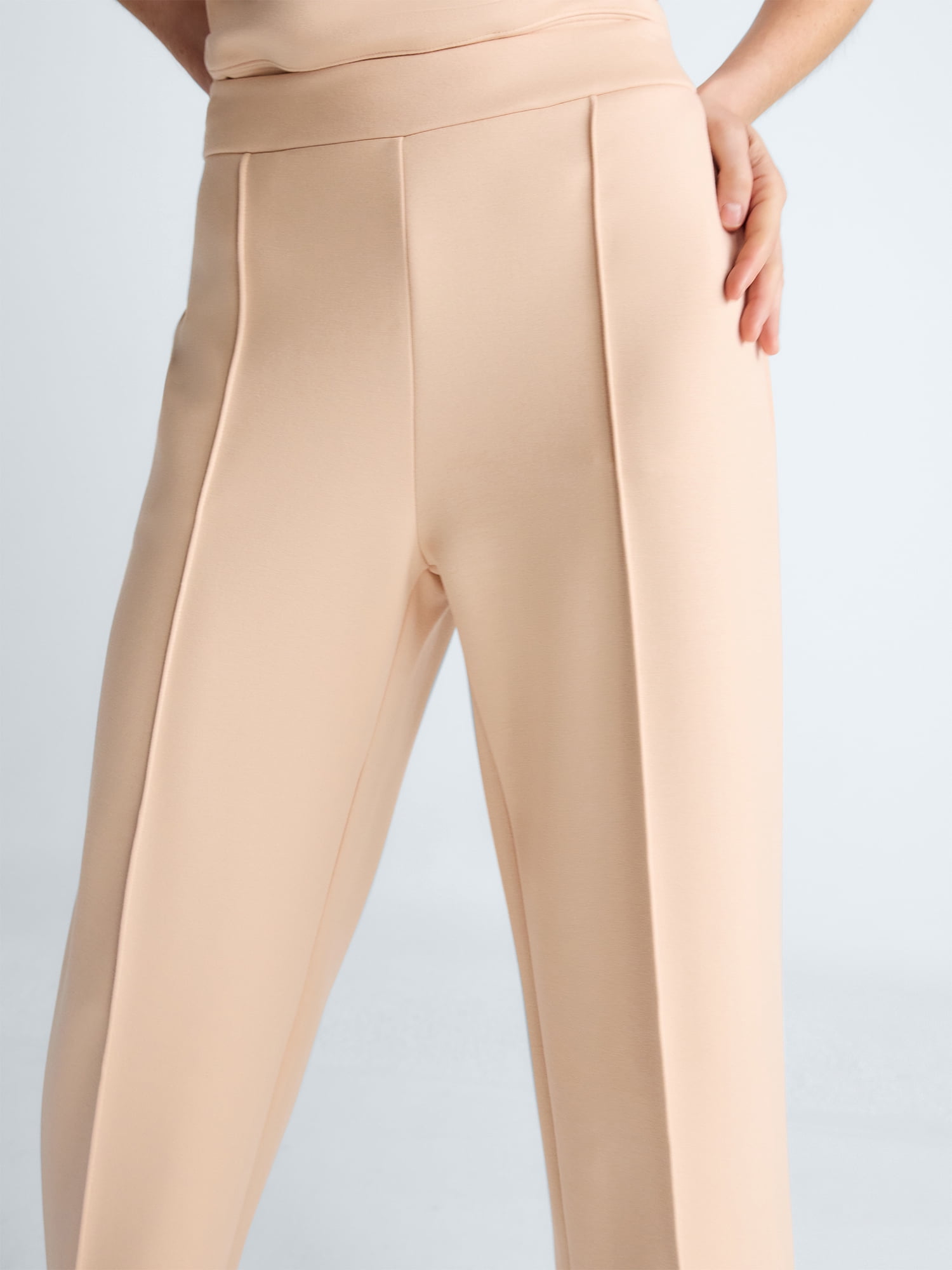 Scoop Women's and Women's Plus Scubaknit Cropped Seamed Pants, 24'' Inseam, Sizes XS-4X