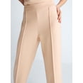 thumbnail image 4 of Scoop Women's and Women's Plus Scubaknit Cropped Seamed Pants, 24'' Inseam, Sizes XS-4X, 4 of 5