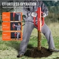 thumbnail image 4 of Fence Post Driver VEVOR, 22 libras, acero al carbono de alta resistencia, rojo, 4 of 9
