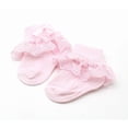 thumbnail image 6 of Uccdo Baby Girl Lovely Lace Ruffle Frilly Cotton Ankle Socks Newborn Warm Floor Socks 0-6M, 6 of 8