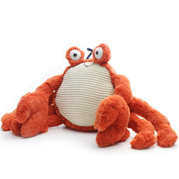 Peluche de peluche RECURR con forma de cangrejo rey, 30 cm, suave peluche