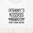 thumbnail image 4 of Inktastic Grammy Kisses for Granddaughter Girls Baby Dress, 4 of 5