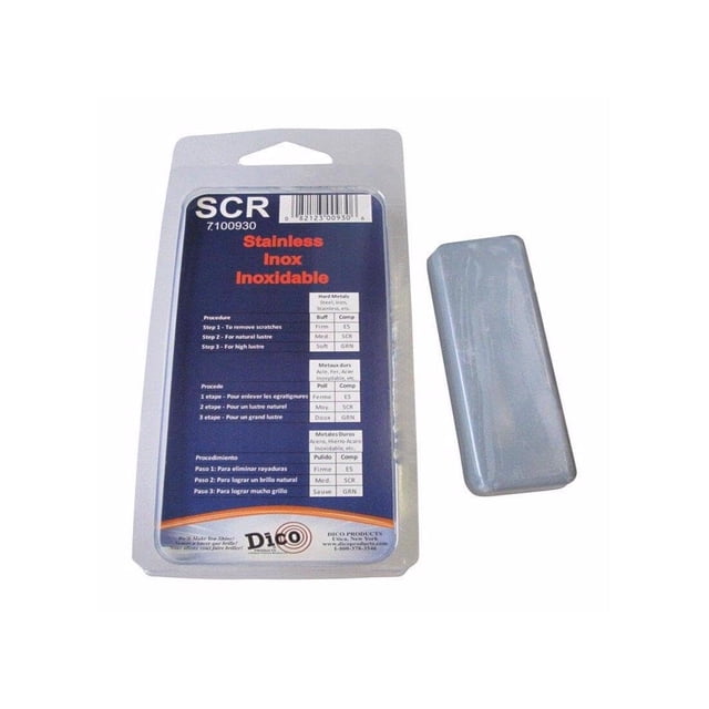 Compuesto abrillantador Dico Scr de acero inoxidable, paquete de 1