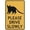 Warning Sign 4, variant on Please Keep Your Area Clean And Tidy Sign 8"x12" Tin, Great For Garden And Yard Wall Decor, Area Clean Marker