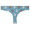 thumbnail image 2 of Women's Concepts Sport Aqua Miami Dolphins Record Allover Print Knit Thong, 2 of 3
