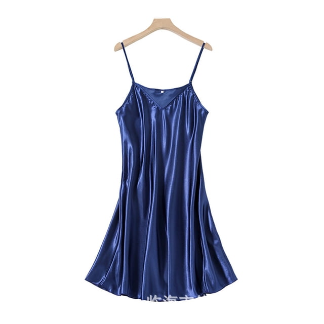 Camisón corto de satén para mujer, lencería, ropa interior, camisón de mujer