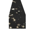 thumbnail image 3 of MKHERT Stars Black Table Runner for Office Kitchen Dining Wedding Party Home Decor 14x72 inch, 3 of 3
